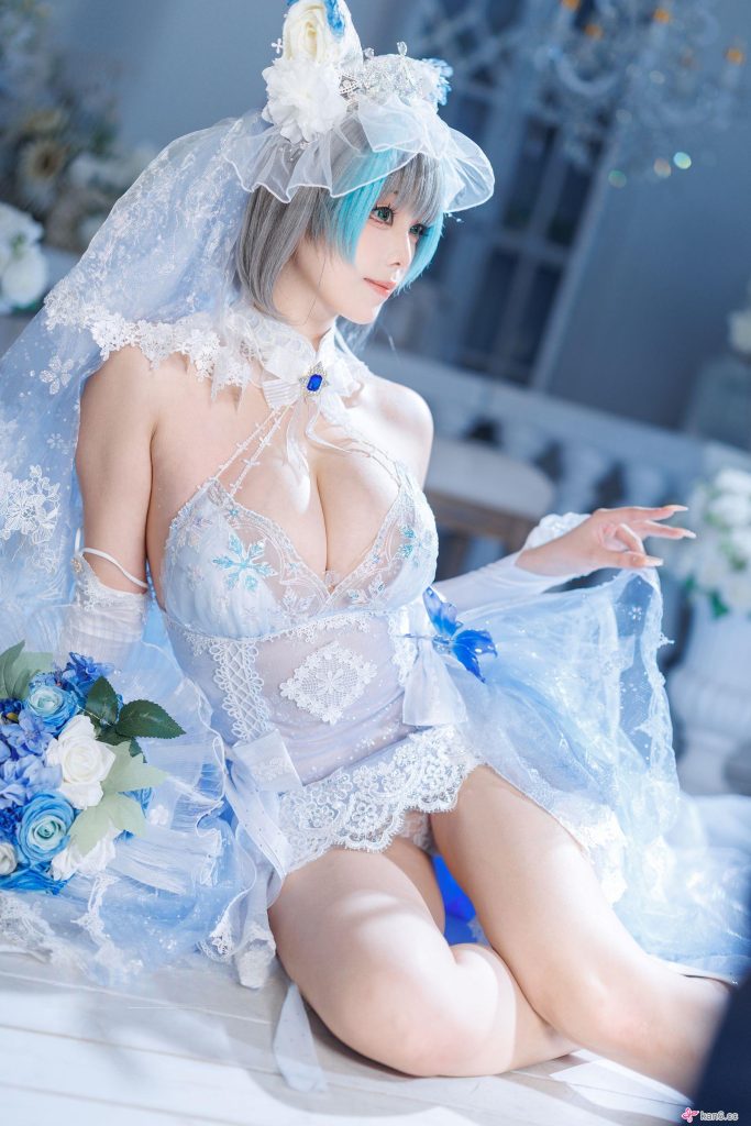 图片[3]-双笙化身冰雪精灵，绝美cosplay来袭！