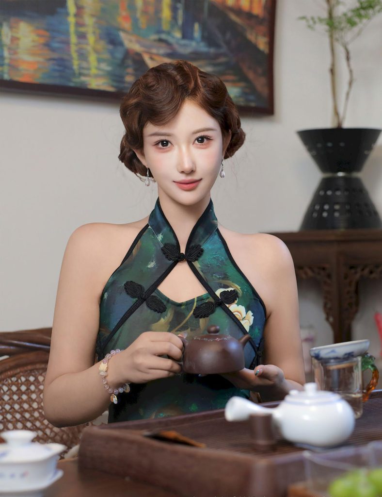 图片[5]-美女套图第46期：轩子巨2兔典雅旗袍秀，温婉中透着性感！