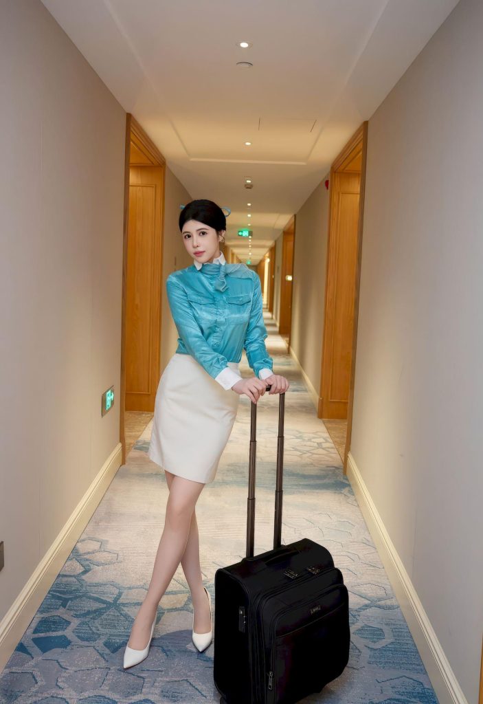 图片[4]-美女套图第16期：媲美田紫紫空姐风写真，优雅迷人引遐想！