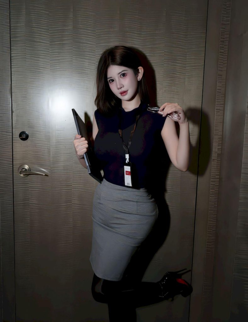 图片[4]-美女套图第40期：李雨桐化身职场海妖，御姐风范惊艳全场！