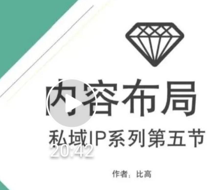 比高私域IP流量变现视频课，6个月10W粉，2235付费会员【完结】-高清美女套图，你想要的都有。
