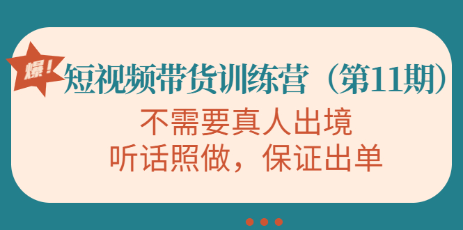 视频带货训练营，不需要真人出境，听话照做，保证出单（第11期）-高清美女套图，你想要的都有。