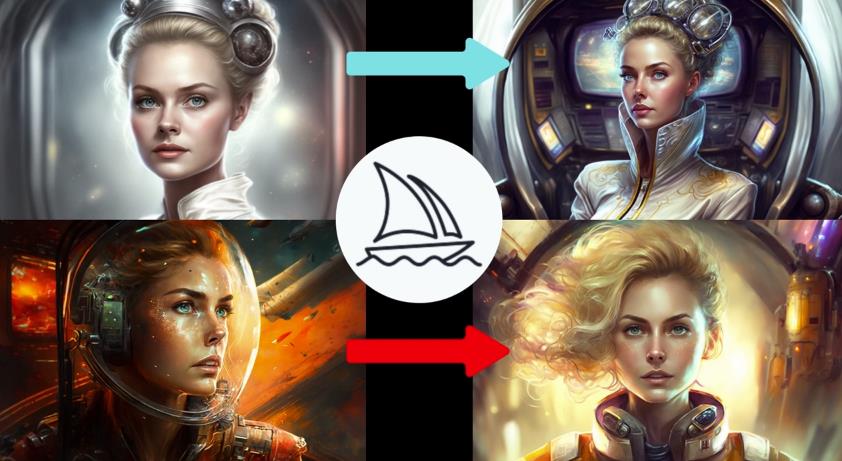 Midjourney V4实现连续性的人物创作：漫画，故事，动画操作教程参数设置-高清美女套图，你想要的都有。