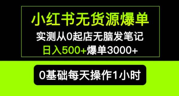 小红书无货源爆单实测从0起店无脑发笔记爆单3000+长期项目可多店-高清美女套图，你想要的都有。