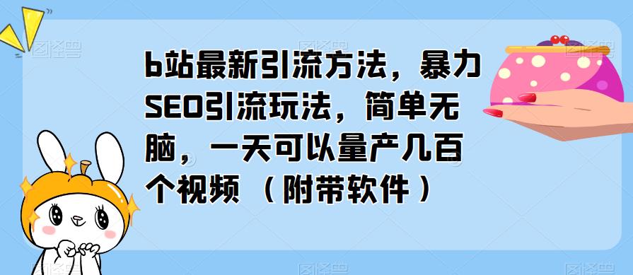 b站最新引流方法，暴力SEO引流玩法，简单无脑，一天可以量产几百个视频（附带软件）-高清美女套图，你想要的都有。