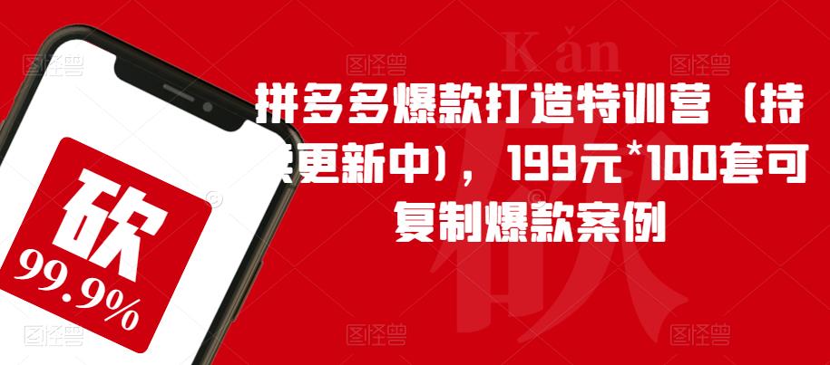 拼多多爆款打造特训营(持续更新中),199元*100套可复制爆款案例-高清美女套图,你想要的都有。