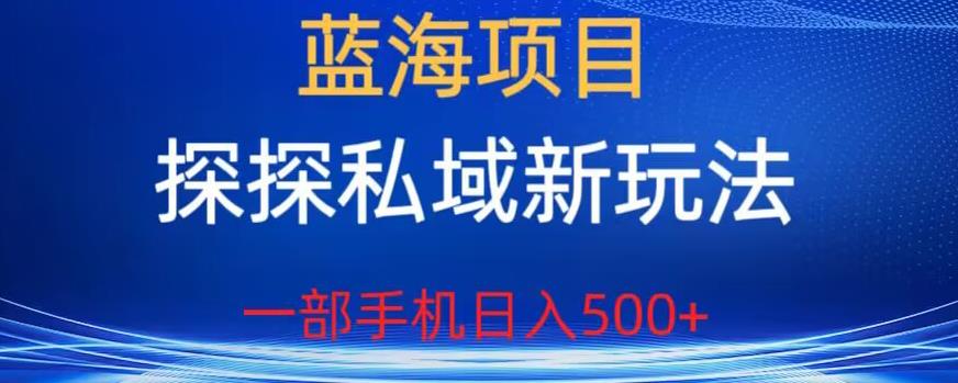 蓝海项目，探探私域新玩法，一部手机日入500+很轻松【揭秘】-高清美女套图，你想要的都有。