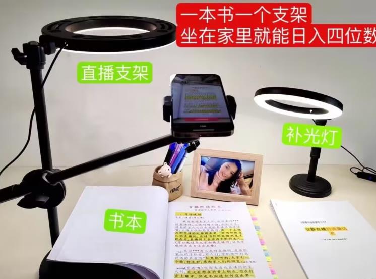 抖音小白直播课堂，一本书，一个支架，坐在家里就能日入四位数【揭秘】-高清美女套图，你想要的都有。