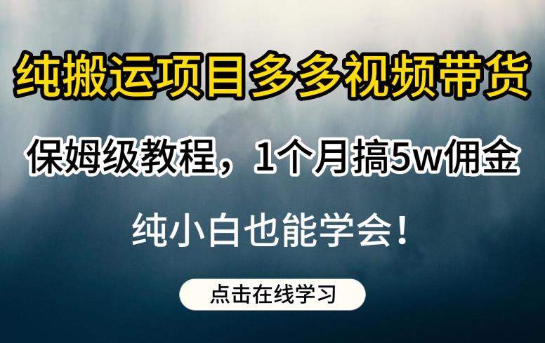 纯搬运项目多多视频带货保姆级教程，1个月搞5w佣金，纯小白也能学会【揭秘】-高清美女套图，你想要的都有。