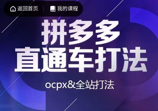 互力·拼多多直通车打法，ocpx&全站打法-高清美女套图，你想要的都有。