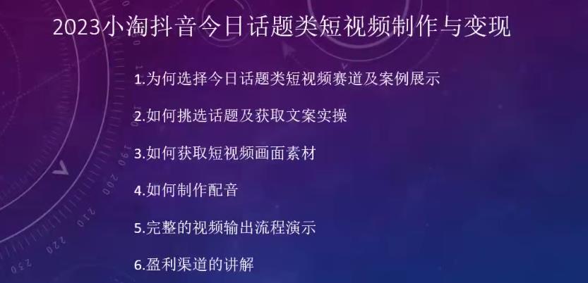 2023小淘抖音今日话题类短视频制作与变现，人人都能操作的短视频项目-高清美女套图，你想要的都有。