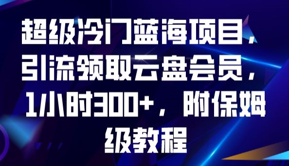 超级冷门蓝海项目，引流领取云盘会员，1小时300+，附保姆级教程-高清美女套图，你想要的都有。