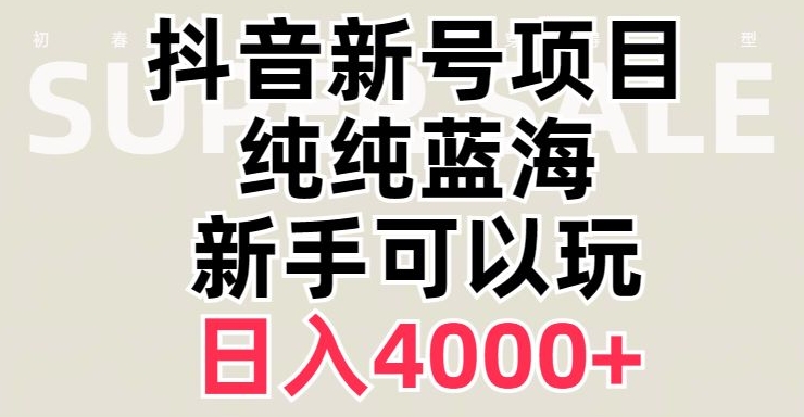 抖音蓝海赛道,必须是新账号,日入4000+【揭秘】-高清美女套图,你想要的都有。