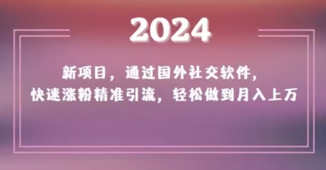 2024新项目，通过国外社交软件，快速涨粉精准引流，轻松做到月入上万【揭秘】-高清美女套图，你想要的都有。