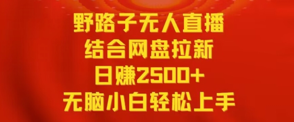 野路子无人直播结合网盘拉新，日赚2500+，小白无脑轻松上手【揭秘】-高清美女套图，你想要的都有。