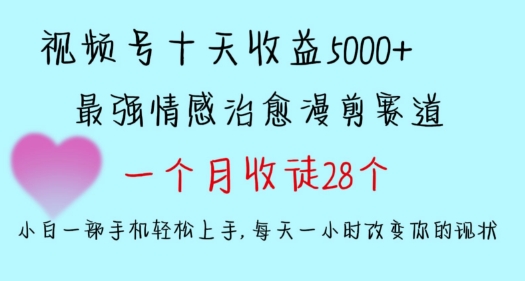 十天收益5000+，多平台捞金，视频号情感治愈漫剪，一个月收徒28个，小白一部手机轻松上手【揭秘】-高清美女套图，你想要的都有。