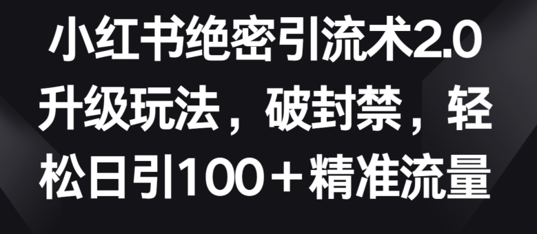 小红书绝密引流术2.0升级玩法，破封禁，轻松日引100+精准流量【揭秘】-高清美女套图，你想要的都有。