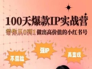 小红书100天爆款IP实战营,带你从0到1做出高价值的小红书号-高清美女套图,你想要的都有。