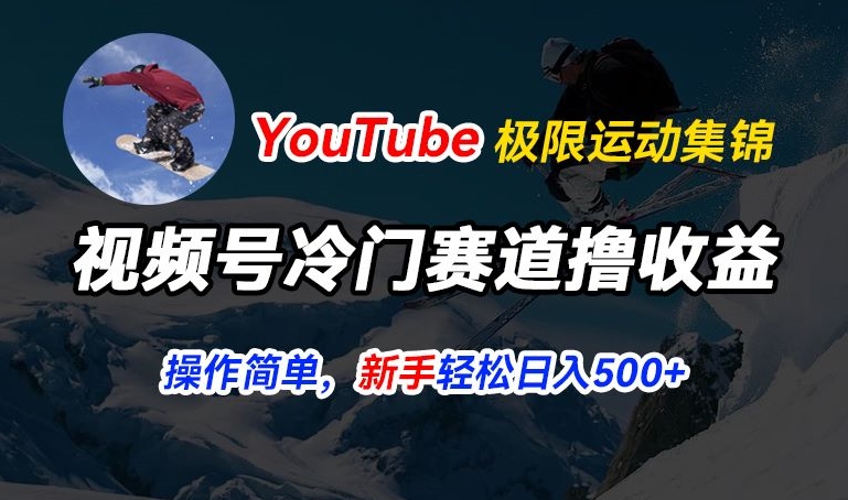 视频号冷门赛道撸收益，YouTube搬运极限运动集锦，暴力起号，操作简单流量高，轻松日入5张【揭秘】-高清美女套图，你想要的都有。