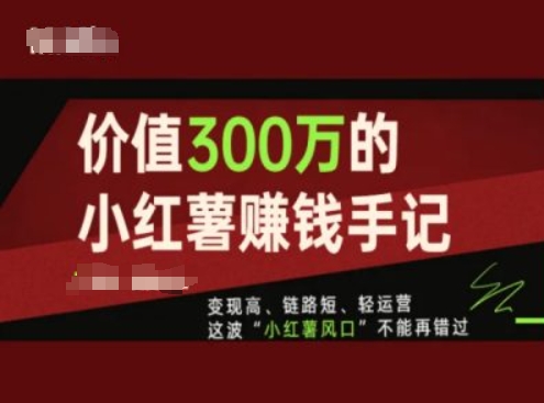价值300万的小红书赚钱手记，变现高、链路短、轻运营，这波“小红薯风口”不能再错过-高清美女套图，你想要的都有。