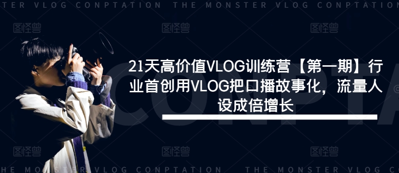 21天高价值VLOG训练营【第一期】行业首创用VLOG把口播故事化，流量人设成倍增长-高清美女套图，你想要的都有。