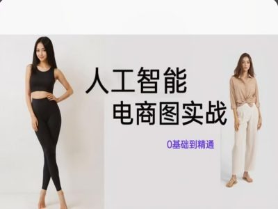人工智能SD电商图实战，ai绘图0基础到精通-高清美女套图，你想要的都有。