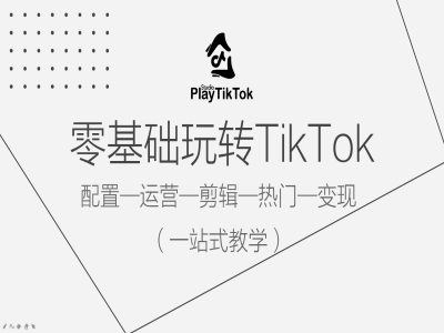 零基础玩转TikTok，配置一运营一剪辑一热门一变现，一站式教学-高清美女套图，你想要的都有。