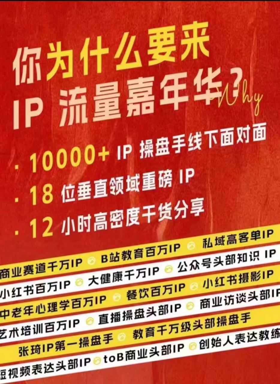 群响IP流量嘉年华，​现场视频+IP江湖2024典藏版PPT-高清美女套图，你想要的都有。