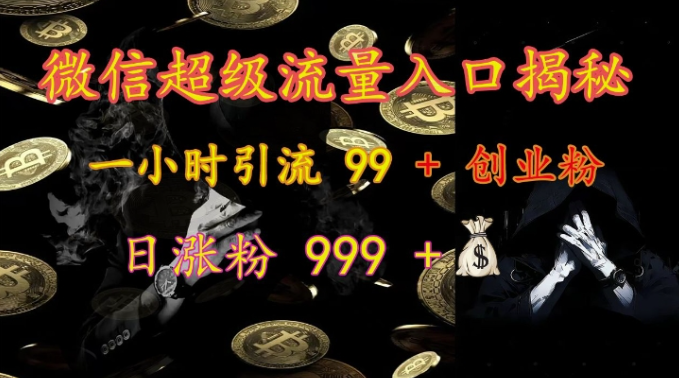 微信超级流量入口揭秘:一小时引流 99 + 创业粉,日涨粉 999 +-高清美女套图,你想要的都有。