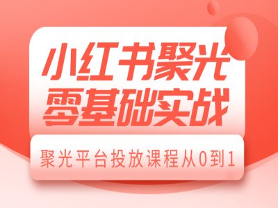 小红书聚光零基础实战，聚光平台投放课程从0到1-高清美女套图，你想要的都有。