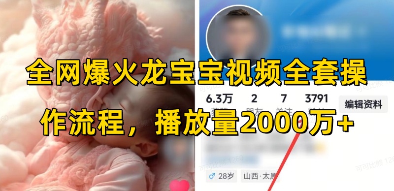全网爆火龙宝宝视频全套操作流程，播放量2000万+-高清美女套图，你想要的都有。