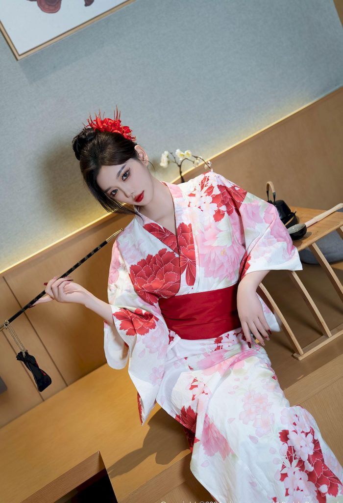 图片[3]-美女套图241期：她这身红白浴衣的飒爽，和Angelababy的元气感一样抓眼